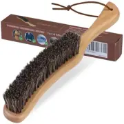 Lint Brush for Clothes with 100% Soft Large Beech Wood Horse Hair Bristle