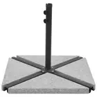 Outdoor Umbrella Weight Plates Garden Bench Parasol Sturdy Granite Base 4 PCS