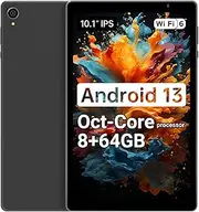 ApoloSign 10.1 inch Android Tablet, Budget-Friendly Tableta with Octa-core, 8GB RAM, Up to 1TB Expandable Storage, Long Battery, WiFi6, Dual Camera, Affordable Choice for Work, Study and Entertainment