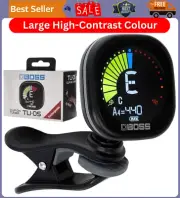BOSS TU-05 Rechargeable Chromatic Clip-On Tuner for Guitar Bass And Ukulele Reli