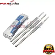 3 Pcs Scalpel Blade Holder Round Handle #4 With 20 Scalpel Blade #20 & #21