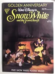 Walt Disney's Snow White & The Seven Dwarfs Gladston 1987 NM w/Stickers & Poster