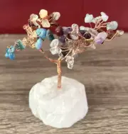Crystal Energy Reiki Décor Tree Life Natural Gemstone Positive 5"