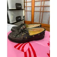 在飛比找蝦皮購物優惠-「 二手鞋 」 SPERRY 女版皮革帆船鞋 7號（黑）鐵2