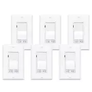 6PK 15A 120V Dimmer Switch Without Neutral Wire Requirement, 150W LED/CFL