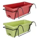 Balcony Railing Planter Ornament Window Box Planter for Porch Yard Farmhouse