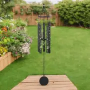36"Long Cat on the Moon Glow In Dark Wind Chime Ornament Home Decor Unique Gift