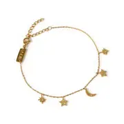 Moondust Gold Charm Bracelet