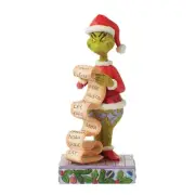 Enesco Dr. Seuss Grinch by Jim Shore Grinch Naughty Nice List Figurine