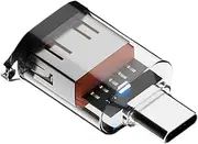 USB C Converter – Clear Shell Adapter, Fast Speed Connector | Type C Male To USB A Female With 10 Gbps Output For File Transfers, Mobile Backup, Media Sharing, Desktop Plug-Ins, External Hard Drive Ac