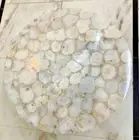 48" white Agate Table Top Handmade Natural Stones Work Home Interior Decor