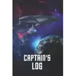 CAPTAIN’’S LOG: STAR TREK COLLECTION - U.S.S. ENTERPRISE - FAN NOTEBOOK, SKETCHBOOK, DIARY, JOURNAL, FOR KIDS, FOR A GIFT, TO SCHOOL (