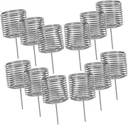 CAXUSD 12pcs Bonsai Fertilizer Box Plants Orchid Nutrition Cups Bonsai Fertilization Basket Orchid Fertilizer Basket Slow Release Fertilizer Basket Silver Stainless Steel