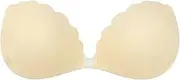 [ANMUR] Invisible Sticky Bras for Women Wedding Dress Push Up Adhesive Bra Pads Reusable Silicone Nipple Covers (Color : Skin2, Size : A)
