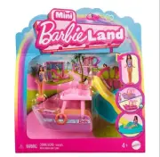 New Mini BarbieLand Doll & Toy Vehicle Boat Set with 1.5-inch Doll