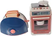 Kisangel Creative Boys and Girls Cooking Toy 1 Pretend Oven Toaster Set Simulation Home Appliance for Toddlers