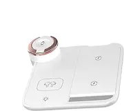 4 in 1 Wireless Charging Station - Phone Charger Station, Foldable 15W Fast Charger Stand | Phone, Tablet, Watch Charger with Light, Compact and Portable Design, for Desk, Home, and Outdoor Travel