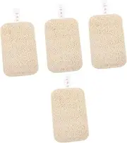 Beavorty 4pcs Loofah Sponge Cleaning Tool Natural Loofah Dish Scrubber Kitchen Brush Bowl Scrubber Sponges Kitchenware Cleaner