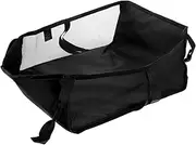 SWOOMEY Hanging Storage Bottom Frame for Stroller Mesh Bag Organizer Baby Nursery Bin Universal Attachment Lightweight Black