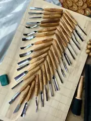 Set 31 WoodCarving Chisels with Storage Cases, Forget Steel Tools, Direct Store