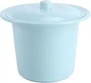 Zerodeko Commode Bucket with Lid Bedside Commode Replacement Pail Chamber Pot Urine Pots Potty Urinal Bucket Portable Toilet for Kids Seniors Green