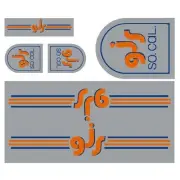 GJS - Gen 3 - CHROME decal set - Old school bmx
