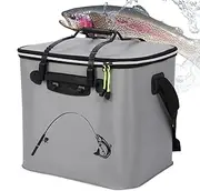 Fishing Bucket, Fish Bait Bucket, Portable Fishing Bait Container, Shrimp Minnow Bucket, Fishing Lure Holder Bucket, Live Bait Container, Fishing Gear Storage Bucket, Fishing Bucket for Hiking