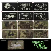 IR Reflective Military Drones Aircraft Hook Loop Patch Tactical Fastener Badge