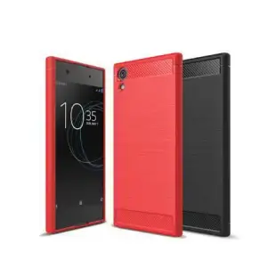 YANGYI揚邑 Sony Xperia XA1 Ultra 6吋 碳纖維拉絲紋軟殼散熱防震抗摔手機殼 Sony Xperia XA1 Ultra