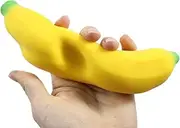 Curious Minds Busy Bags 1 Squishy Sand-Filled Banana - Moldable Sensory, Stress, Squeeze Fidget Toy ADHD Special Needs Soothing