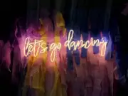 Let's Go Dancing Acrylic 24" Neon Light Sign Lamp With Dimmer