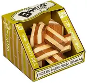 NEW Bamboozler Bamboozlers Wooden 3D Bamboo Puzzle Ball Puzzleball - MOTH BALL