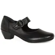 Rieker Twirl Womens Mary Jane Court Shoes Black 6 Uk/39 Eu