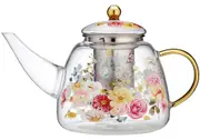Ashdene Springtime Soiree - Glass Infuser Teapot