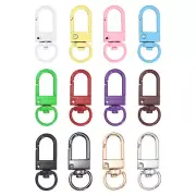 Lobster Claw Clasps, 36Pcs 33mm - Metal Swivel Clasps Snap Hook (12 Colors)