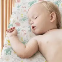在飛比找momo購物網優惠-【Qubies】純棉透氣嬰兒床包(寶寶床單 嬰兒床包 床單)