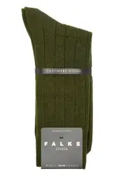 Falke Lhasa Ribbed Wool-blend Socks - Khaki - 4346 (IT43-46) 4346 (IT43-46)