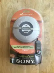 Sony CD Walkman D-FJ200 AMFM/TV/WEATHER Radio/CD Player Discman Silver (NEW)