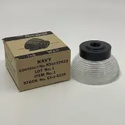 Vintage Non-Spill Glass Ink Well US Navy Military Contract Chas G. Stott Co. Box
