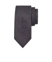 jacquard tie One size bronze