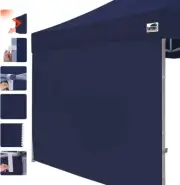 USA Instant SunWall 10x10 Canopy Tent Sidewall, 1 Pack (Navy Blue)