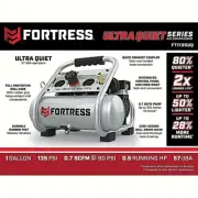 1 gallon 0.5 HP 135 PSI Ultra Quiet Oil-Free Professional Air Compressor