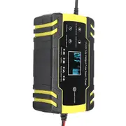 12V 8A Touch Screen Pulse Repair LCD Battery Charger For Car Motorcycle Lead Acid Battery Agm Gel Wet