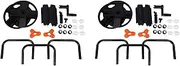 Binxind 2X Garden Hoses Reel Garden Pipe Storage Cart Pipe Exclude Winding Tool Rack Portable Garden Hoses Reel