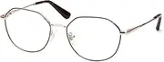 [COLOSSEIN] Fashion Vintage Optical Eyeglasses Frame for Women light Weight Stainless Steel Frame with Clear Lens Non-prescription