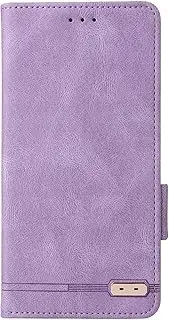 [YKNIUFLY] Case for Oppo A78 4G, PU Leather Flip Folio Wallet Cover, with Card Slots, Case Cover for Oppo A78 4G.(Purple)