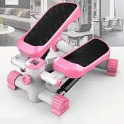 Mini Stepper for Indoor Office Workout, Stair Stepper Exercise Equipment Step Machine with Resistance Bands and Non-SLI