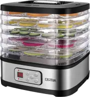 Food Dehydrator Machine Adjustable Temperature & 72H Timer, 5-Tray Dehydrators f