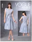 VOGUE DRESS SEWING PATTERN 1795 6-14 Womens Tie Front Dress Uncut .