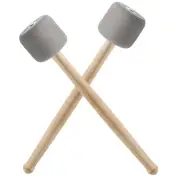 2 Pcs Bass Drum Mallets, Marching Drum Mallets Percussion Sticks Foam Tip Mal...